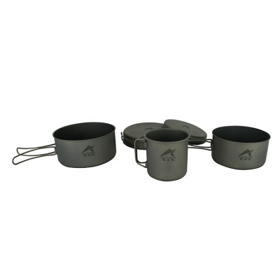 Wholesale customization cooking titanium gold nonstick cookware set with handle