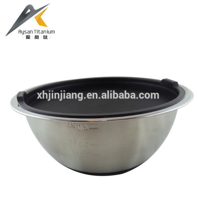 Biggest factory PE lid mixing bowl personalized stainless mixing bowl